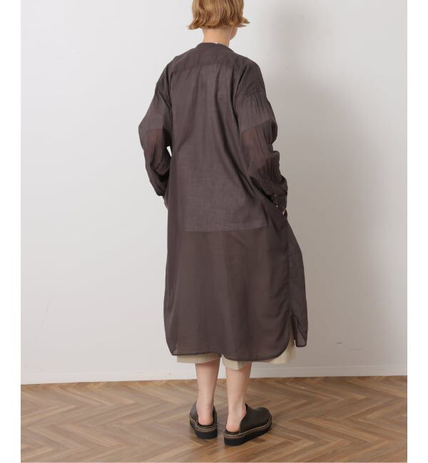 journal standard luxe「【ARMEN】BANDED COLLAR LONG SHIRT 115cm」|シャツ・ブラウス|