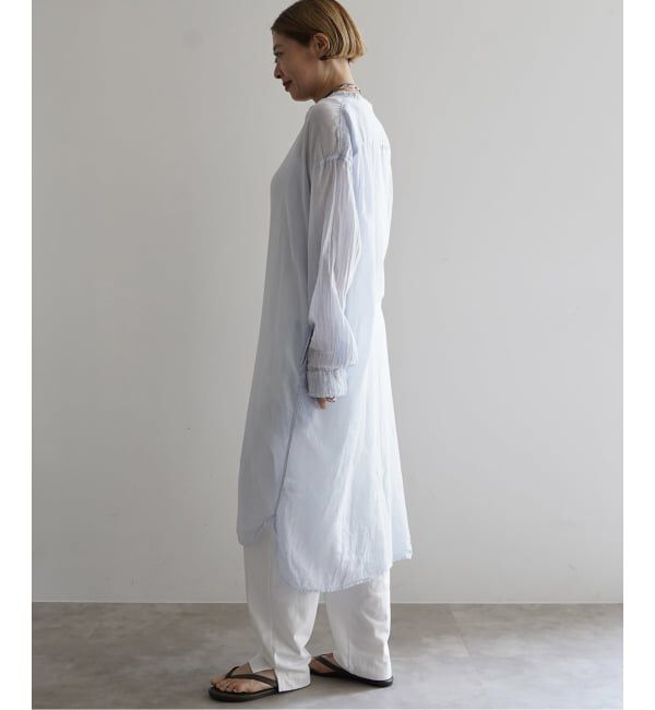 journal standard luxe「【ARMEN】BANDED COLLAR LONG SHIRT 115cm」|シャツ・ブラウス|
