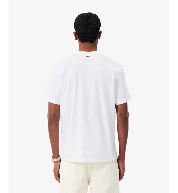 LACOSTE「リピートロゴプリントコットンTシャツ」|Tシャツ・カットソー|