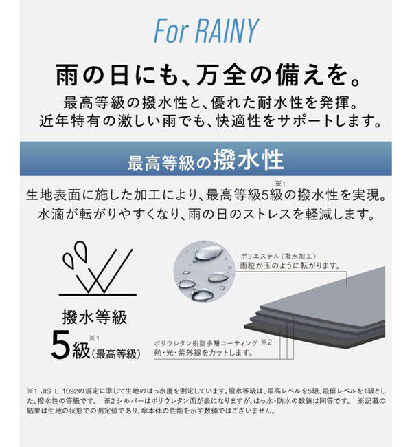 ROPE PICNIC PASSAGE「【Wpc. IZA】IZA ULTRA LIGHT 折りたたみ日傘/晴雨兼用・UVカット・軽量」|傘|