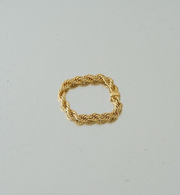 Rouge vif「【OCUCCI jewelry / オクチジュエリー】Rope Ring GD」|リング|