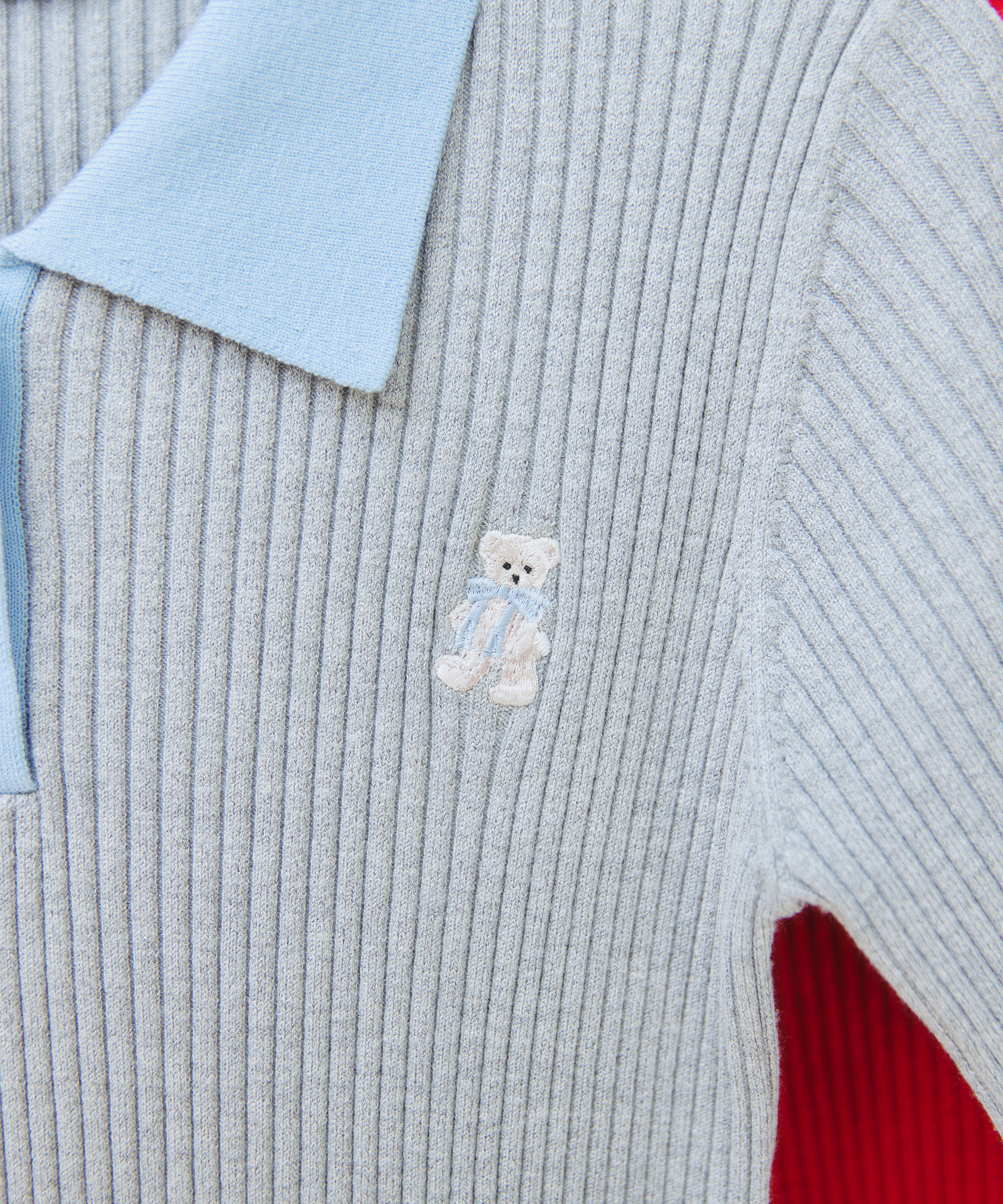  「〈BEARシリーズ〉フリルポロニット」|ニット・セーター|