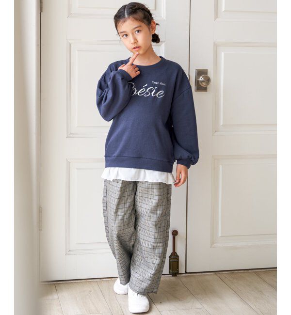ikka kids「レースアップワイドパンツ（120~160cm）」|その他|