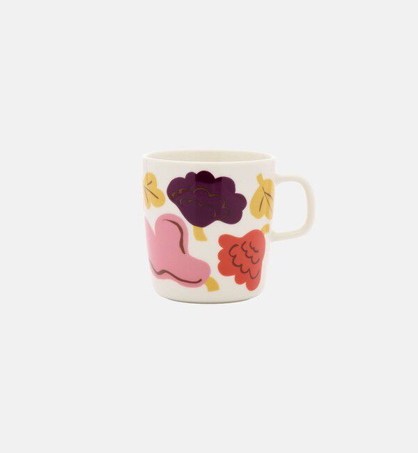 Marimekko「Kukasta kukkaan マグカップ 400ml」|その他|ﾎﾜｲﾄ&times;ﾋﾟﾝｸ&times;ﾌﾟﾗﾑ