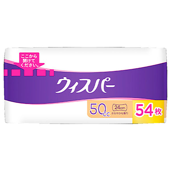  「ウィスパー うすさら吸水 女性用 軽度尿ケア製品 さわやかな香り (54枚 (50cc 24cm))」|その他|