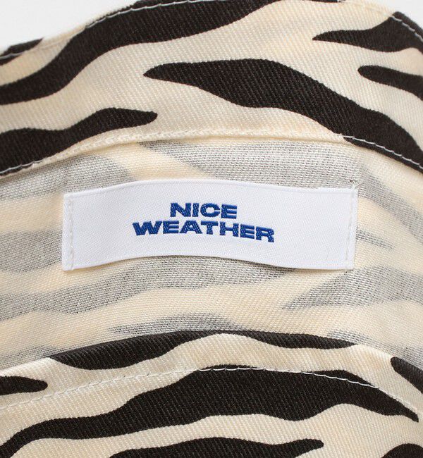 NICE WEATHER「＜NICE WEATHER＞ゼブラ シグネチャーロゴ トートバッグ」|トートバッグ|