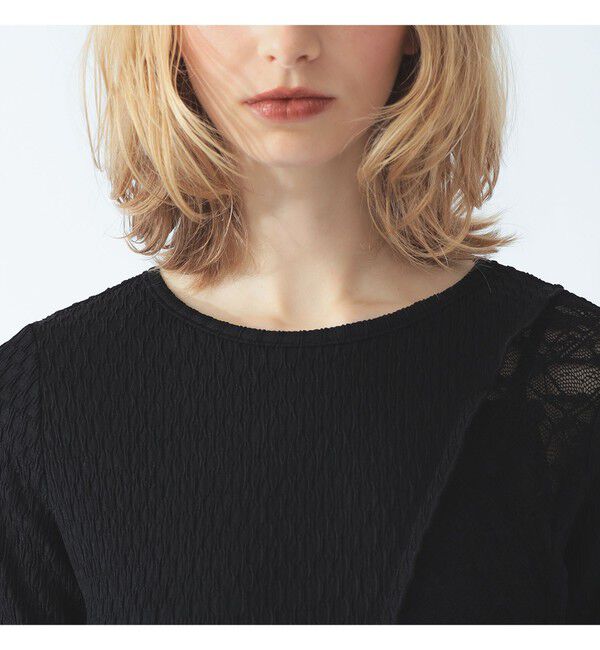 Ray BEAMS 「レース キリカエ ジャカード ワンピース」|ワンピース|