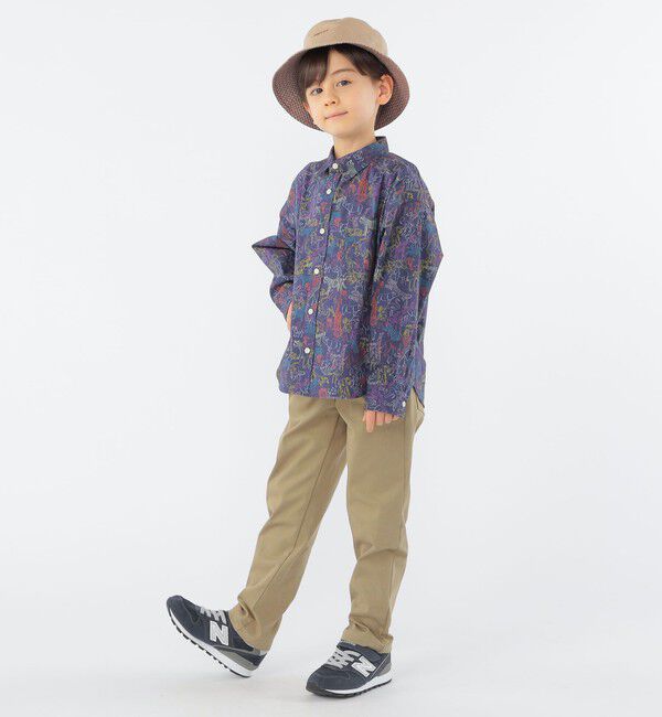 SHIPS KIDS「SHIPS KIDS:100～130cm / ボタンダウン リラックス 長袖 シャツ」|シャツ・ブラウス|