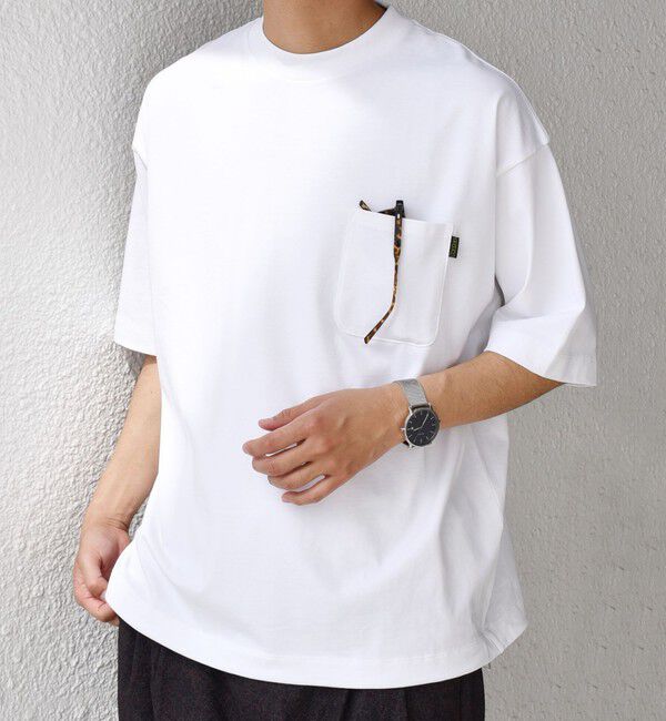 SHIPS any「【SHIPS any別注】Phatee: オーガニックコットン ピスネーム スピンドル ポケット Tシャツ◇」|Tシャツ・カットソー|