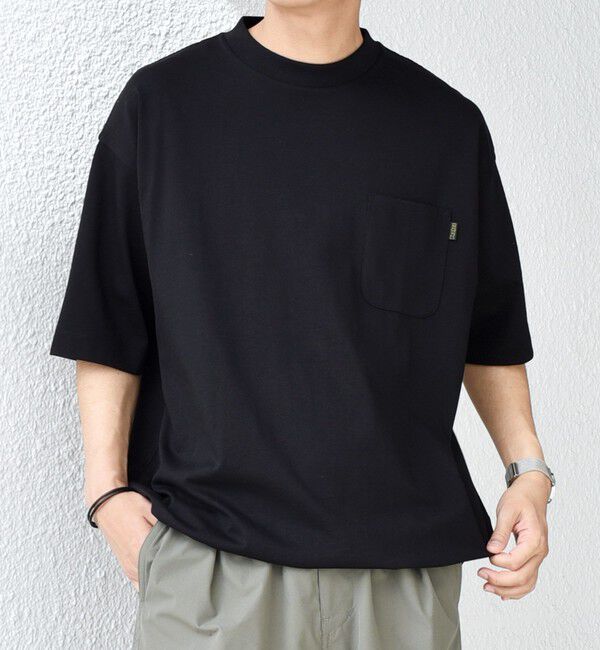 SHIPS any「【SHIPS any別注】Phatee: オーガニックコットン ピスネーム スピンドル ポケット Tシャツ◇」|Tシャツ・カットソー|