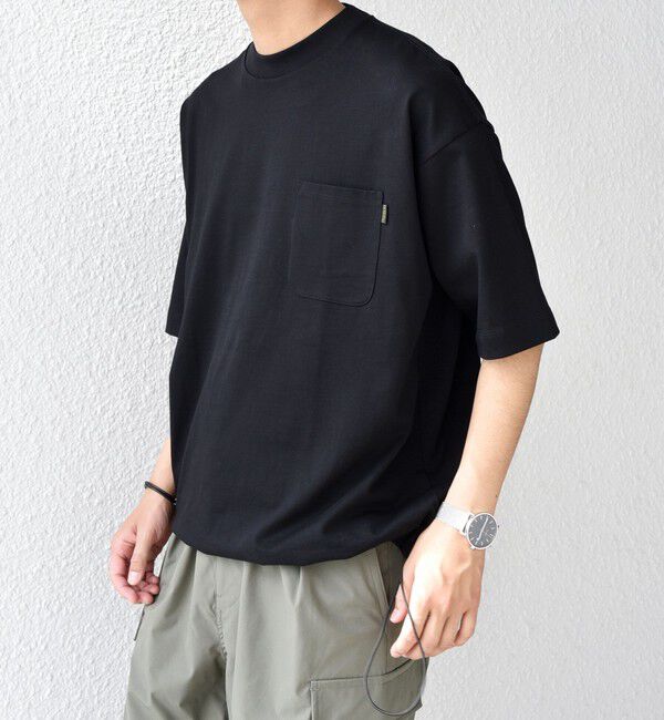 SHIPS any「【SHIPS any別注】Phatee: オーガニックコットン ピスネーム スピンドル ポケット Tシャツ◇」|Tシャツ・カットソー|