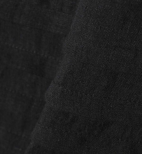 SHIPS for women「SHIPS Primary Navy Label:〈手洗い可能〉麻 ピンタック サック ワンピース」|ワンピース|