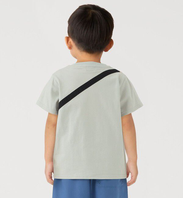 SHIPS Colors 「SHIPS Colors:80～130cm /〈洗濯機可能〉ボディバッグ プリント Tシャツ」|Tシャツ・カットソー|