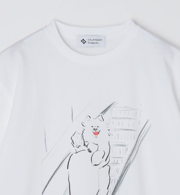 SHIPS「【City Ambient Products別注】佐伯 ゆう子: アート Tシャツ」|Tシャツ・カットソー|