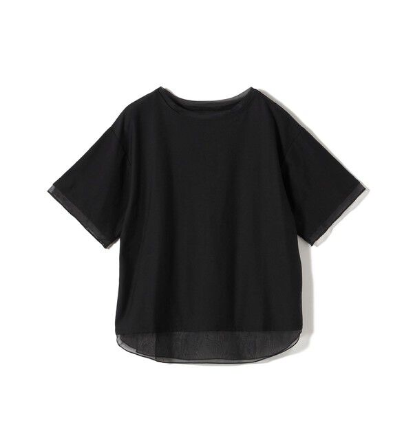 SHIPS Colors 「《予約》SHIPS Colors:〈接触冷感・手洗い可能〉クールタッチ シアーコンビ ハーフスリーブ トップス◆」|Tシャツ・カットソー|