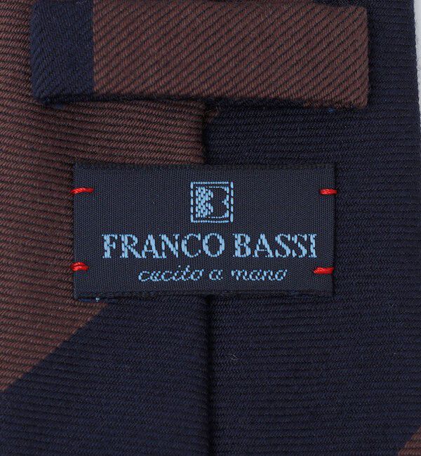 SHIPS「FRANCO BASSI: ウール シルク ワイド ストライプ ネクタイ」|ネクタイ・蝶ネクタイ|