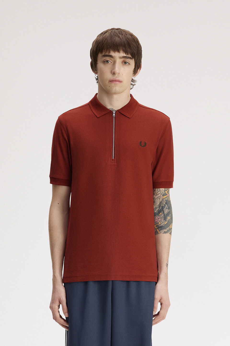 FRED PERRY 「Crepe Pique Polo Shirt／クレープ鹿の子ポロシャツ」|ポロシャツ|