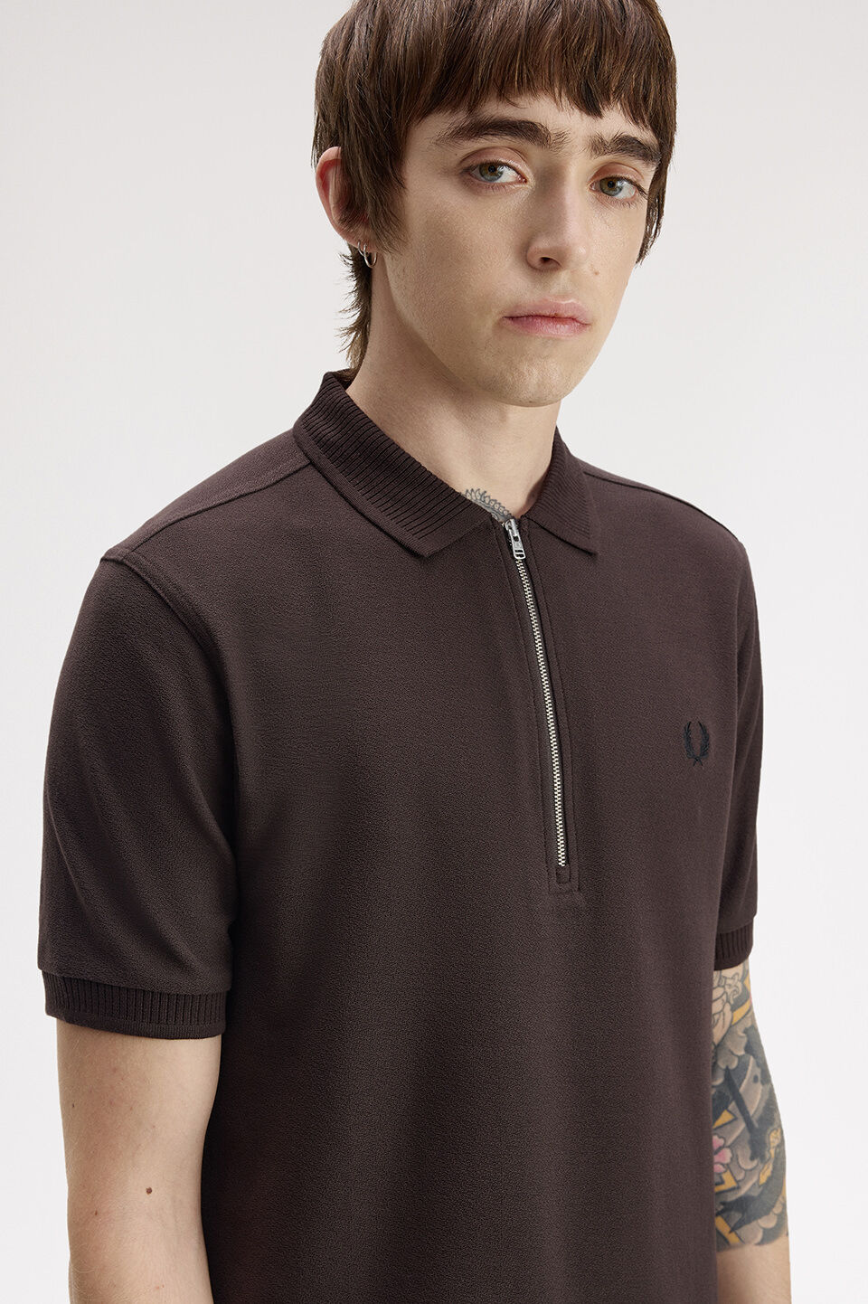 FRED PERRY 「Crepe Pique Polo Shirt／クレープ鹿の子ポロシャツ」|ポロシャツ|