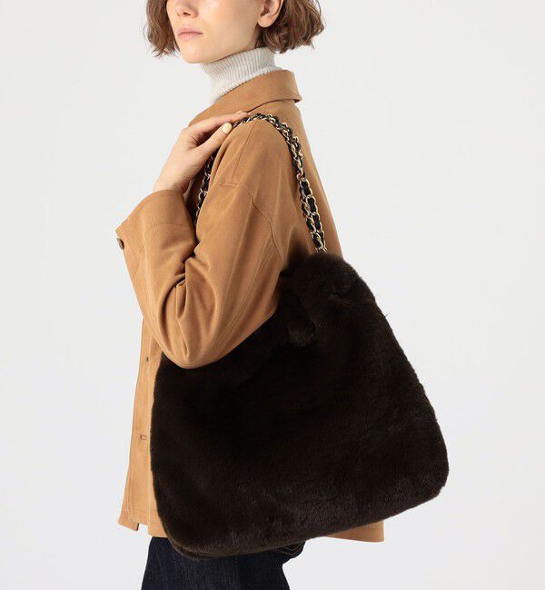 TOMORROWLAND GOODS「VIOLAd'ORO V-8924フェイクレッキスファー バッグ」|トートバッグ|