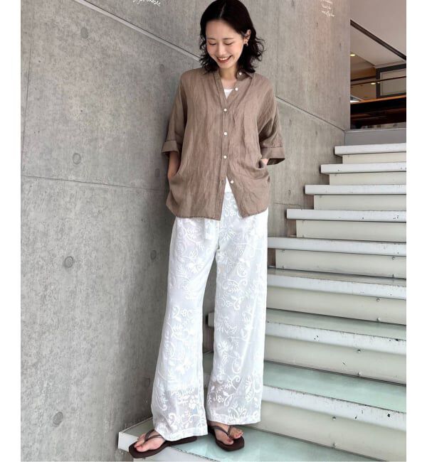 SLOBE IENA「《シリーズあり》リネンコットンBOXシャツ」|シャツ・ブラウス|