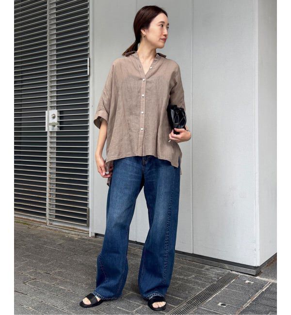 SLOBE IENA「《シリーズあり》リネンコットンBOXシャツ」|シャツ・ブラウス|