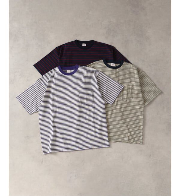 J.S.Homestead「BRENT / ブレント 別注 ボーダー ポケット Tシャツ 1」|Tシャツ・カットソー|