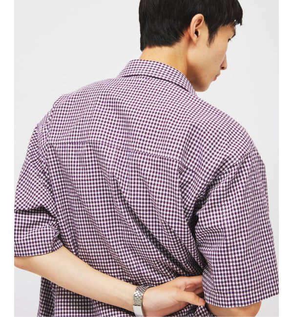 JOURNAL STANDARD「コットン ポリ サッカー 半袖 シャツ」|シャツ・ブラウス|