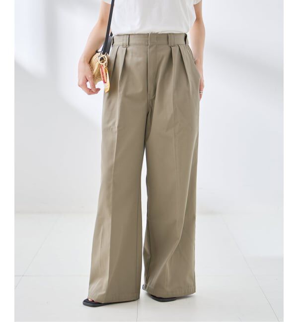 journal standard L'essage「《追加予約/新色あり》JANE SMITH*DICKIES*L'ESSAGE 別注 2タックBIGパンツ」|その他|ベージュ