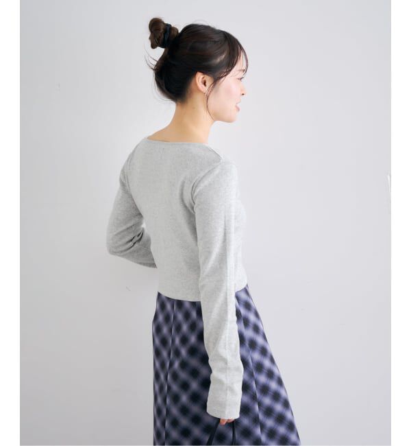 U by SPICK&SPAN「コットンフライスロングスリーブトップス」|Tシャツ・カットソー|
