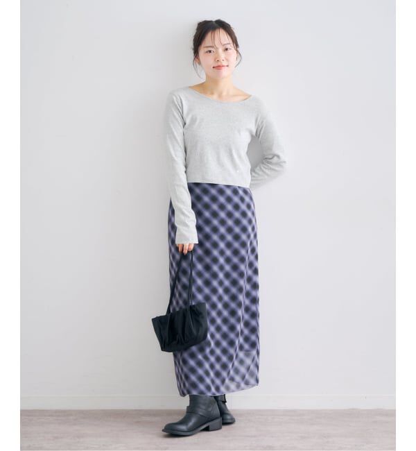 U by SPICK&SPAN「コットンフライスロングスリーブトップス」|Tシャツ・カットソー|