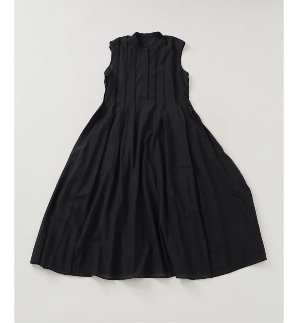 Spick and Span「《手洗い可》C/Rボイルタックノースリーブワンピース」|ワンピース|