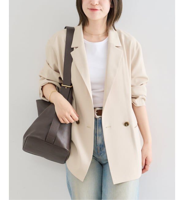 U by SPICK&SPAN「UVカット ツイルダブルジャケット」|テーラードジャケット|