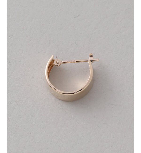 Lilas by Spick&Span「12mmボートフープピアス K10（両耳）」|ピアス|