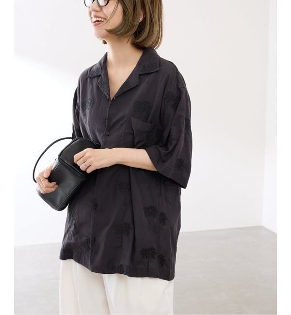 FRAMeWORK「COUTURE DADAM/クチュールドアダム parm tree embroidery シャツ」|シャツ・ブラウス|