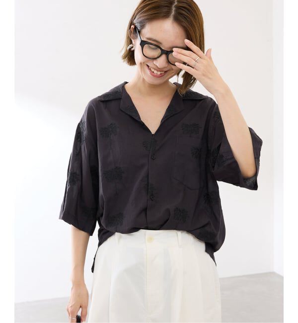 FRAMeWORK「COUTURE DADAM/クチュールドアダム parm tree embroidery シャツ」|シャツ・ブラウス|