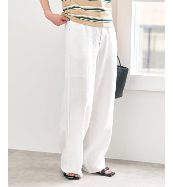 Spick and Span「TICCA / ティッカ リネンガーメントダイパンツ」|その他|