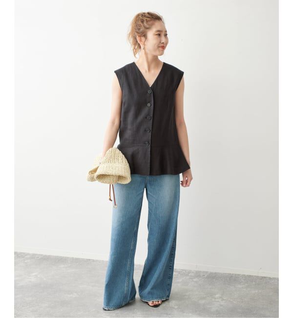 Spick and Span「リネンペプラムベスト」|その他|