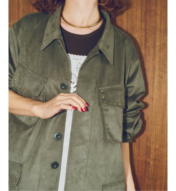 Spick and Span「《予約》ARCHIVE STANCE / アーカイブスタンス fale suede military JK」|ミリタリージャケット|