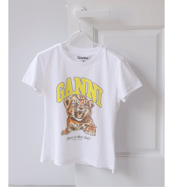 U by SPICK&SPAN「《新宿・WEB限定 / 予約》GANNI / ガニー Basic Cotton Baby Fit Tiger」|Tシャツ・カットソー|