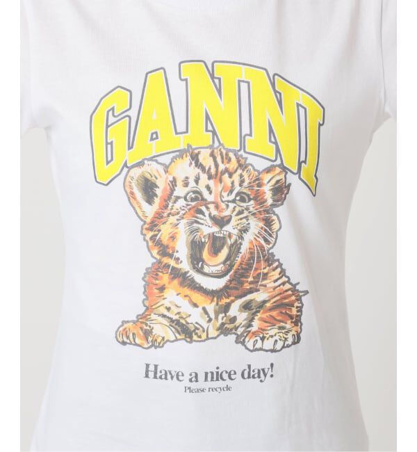 U by SPICK&SPAN「《新宿・WEB限定 / 予約》GANNI / ガニー Basic Cotton Baby Fit Tiger」|Tシャツ・カットソー|