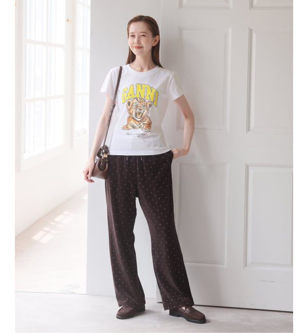 U by SPICK&SPAN「《新宿・WEB限定 / 予約》GANNI / ガニー Basic Cotton Baby Fit Tiger」|Tシャツ・カットソー|