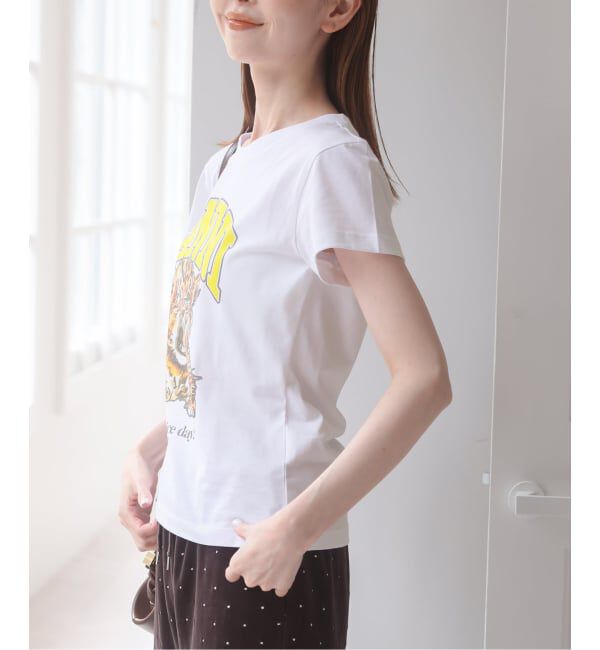 U by SPICK&SPAN「《新宿・WEB限定 / 予約》GANNI / ガニー Basic Cotton Baby Fit Tiger」|Tシャツ・カットソー|