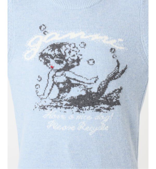 U by SPICK&SPAN「《新宿・WEB限定 / 予約》GANNI / ガニー Graphic Wool Sweater Mermaid」|ニット・セーター|