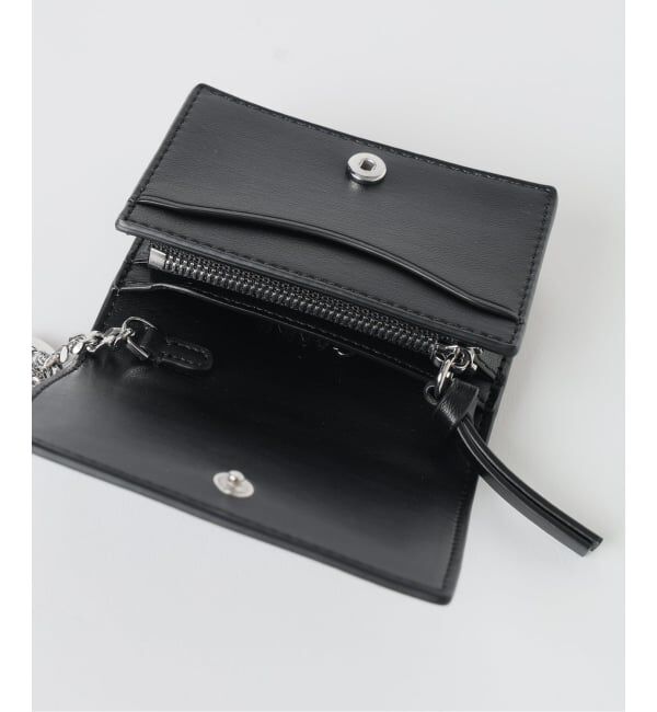 U by SPICK&SPAN「《新宿・WEB限定 / 予約》GANNI / ガニー Bou Card Holder with Flap Heart Studs」|名刺入れ・カードケース|