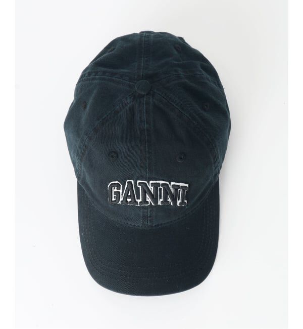 U by SPICK&SPAN「《新宿・WEB限定 / 予約》GANNI / ガニー Washed Cotton Canvas Cap Emb」|キャップ・キャスケット|