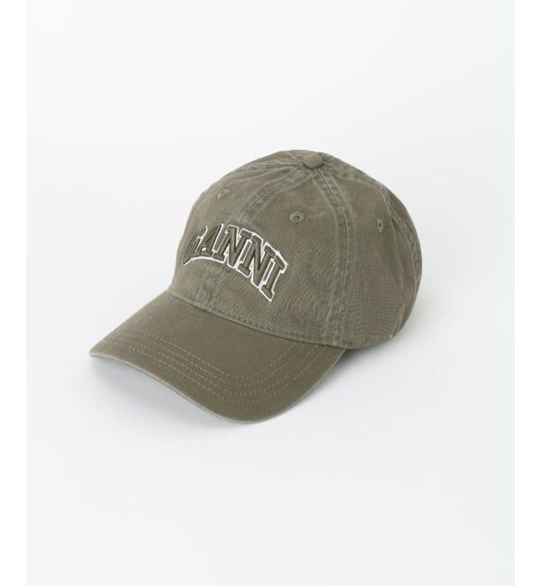 U by SPICK&SPAN「《新宿・WEB限定 / 予約》GANNI / ガニー Washed Cotton Canvas Cap Emb」|キャップ・キャスケット|