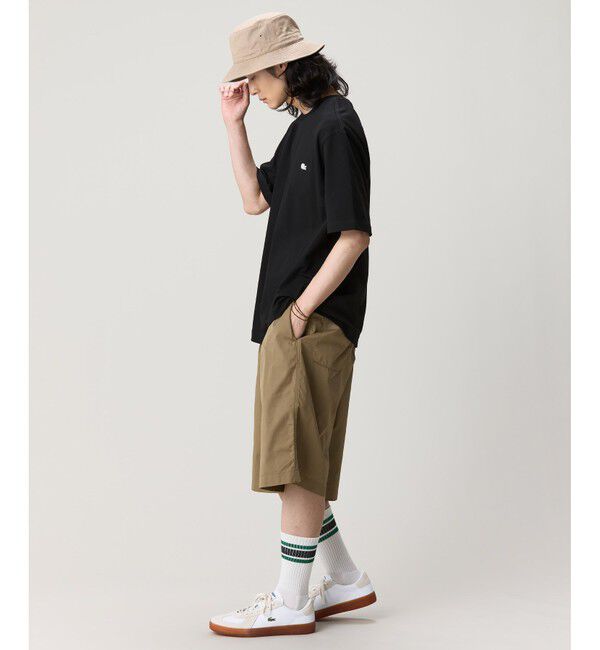 LACOSTE「ヘビーウェイト オーバーサイズバックプリントベーシック半袖Tシャツ」|Tシャツ・カットソー|