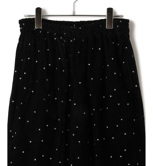 SALON adam et rope'「【COUTURE D'ADAM（クチュール ド アダム）】Stardust Glitter Velvet Easy Wide Pant」|チノ|