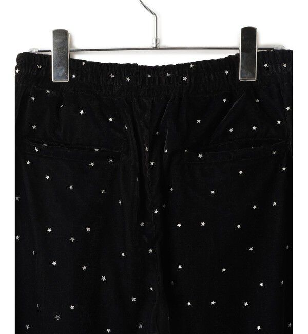 SALON adam et rope'「【COUTURE D'ADAM（クチュール ド アダム）】Stardust Glitter Velvet Easy Wide Pant」|チノ|