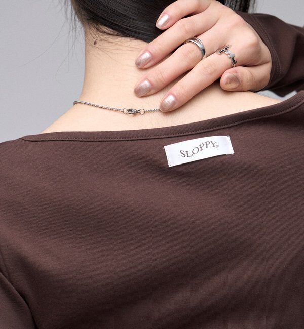  「【SLOPPY】 ヘンリーネックL/Sトップス」|Tシャツ・カットソー|